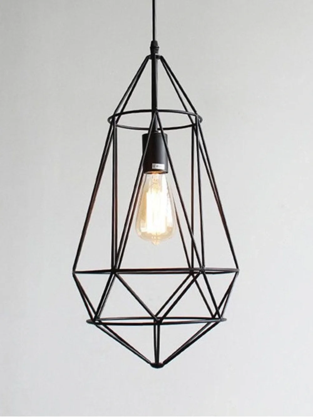 Modern Geometric Bronze Metal Pendant Light